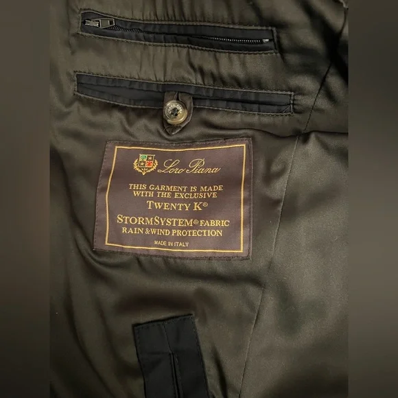 Loro Piana Black Trench Coat with Matte Finish - Picture 15 of 16